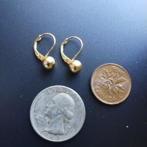 Elegant Gold Ball Earrings